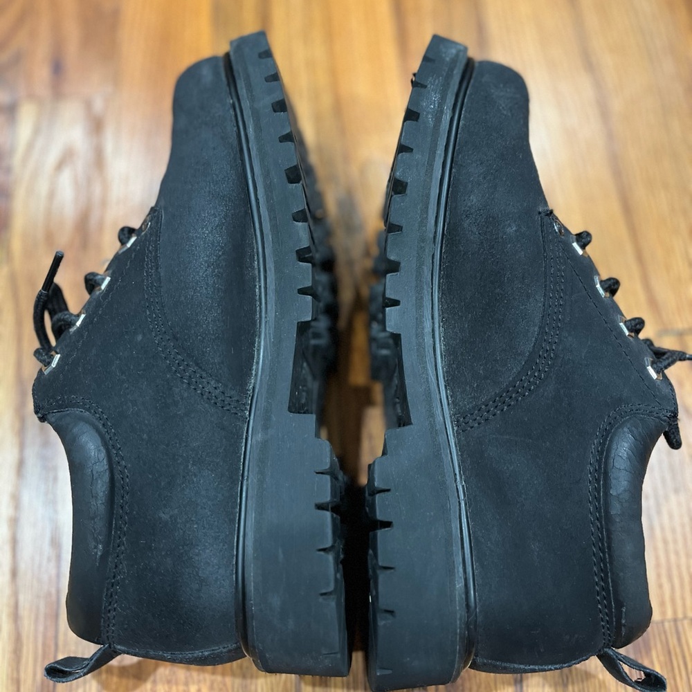Men's Leather Skechers/Comfort Oxford’s Size 7.5 Black Color.Few Flaws see pi - Picture 8 of 10